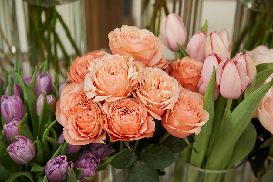 Blumen kaufen im Supermarkt